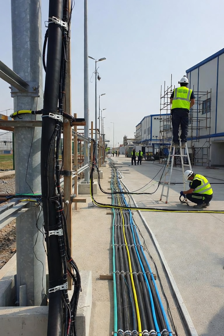 งานวางระบบ CCTV และสาย Fiber Optic ระยะไกล 2 กิโลเมตร ในนิคมอุตสาหกรรม