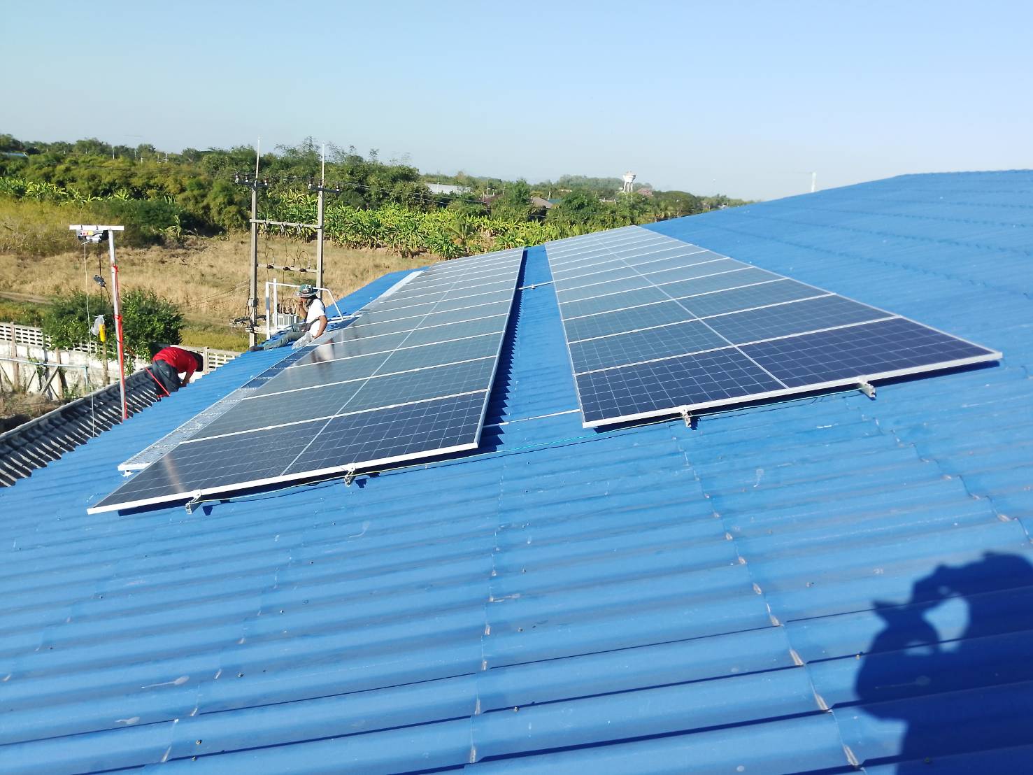 โครงการติดตั้งโซล่าเซลล์ 15kw Ongrid ที่ว่าการอำเภอบ้านแพรก พระนครศรีอยุธยา